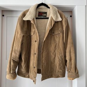 Vintage Old Navy Sherpa lined corduroy trucker jacket